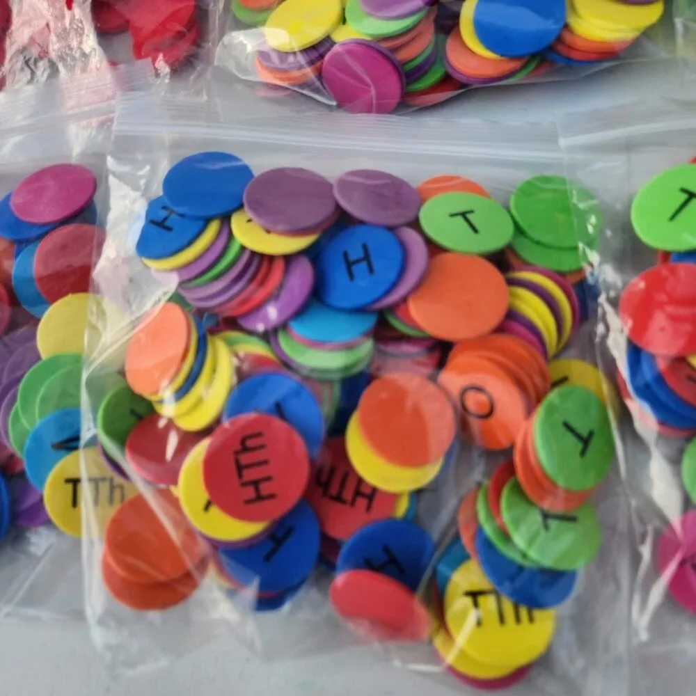 Lakeshore Foam Place Value Disks Discs Counters Classroom Set Educational Math M